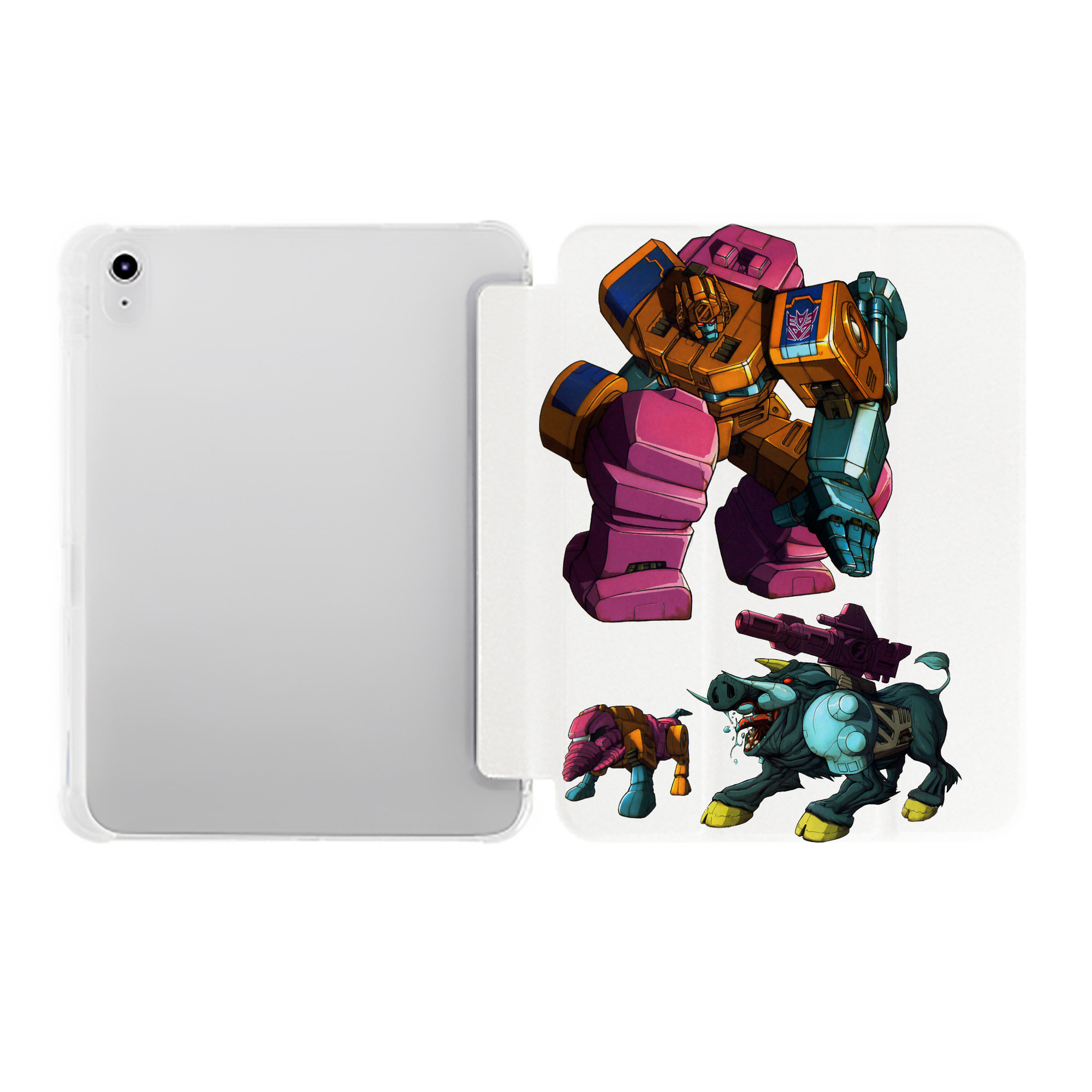 （画像用）  IPad ケース ペン収納付き 三つ折りスタンド PUレザー×シリコン 対応機種9.5/10.5/10.9インチ